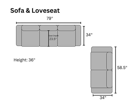 Royal Silver Velvet Sofa & Loveseat by New Era Innovations at Eve Furniture