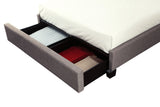 Royal Tufted Footboard Storage Bed in Dolphin Linen by Modus Furniture at Eve Furniture