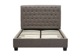 Royal Tufted Platform Bed in Dolphin Linen by Modus Furniture at Eve Furniture