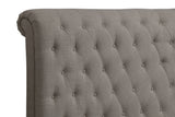 Royal Tufted Upholstered Headboard in Dolphin Linen by Modus Furniture at Eve Furniture