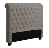 Royal Tufted Upholstered Headboard in Dolphin Linen by Modus Furniture at Eve Furniture
