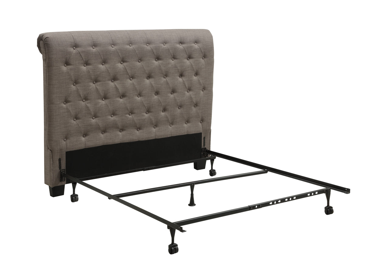 Royal Tufted Upholstered Headboard in Dolphin Linen by Modus Furniture at Eve Furniture