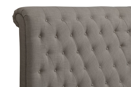 Royal Tufted Upholstered Headboard in Dolphin Linen by Modus Furniture at Eve Furniture