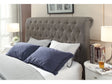 Royal Tufted Upholstered Headboard in Dolphin Linen by Modus Furniture at Eve Furniture