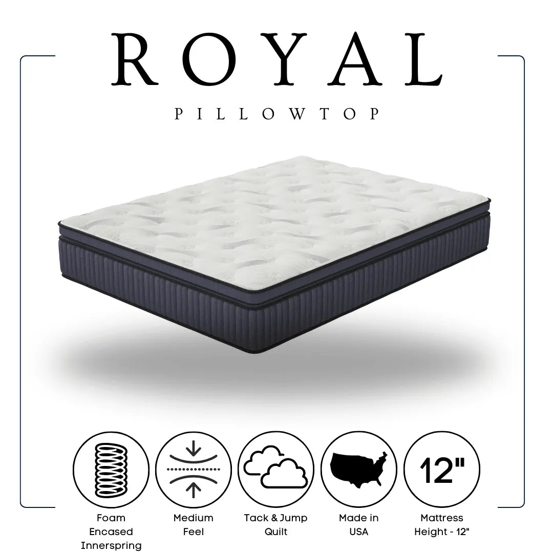 Royal Ultra Plush 12" Hybrid King Mattress by Happy Homes at Eve Furniture