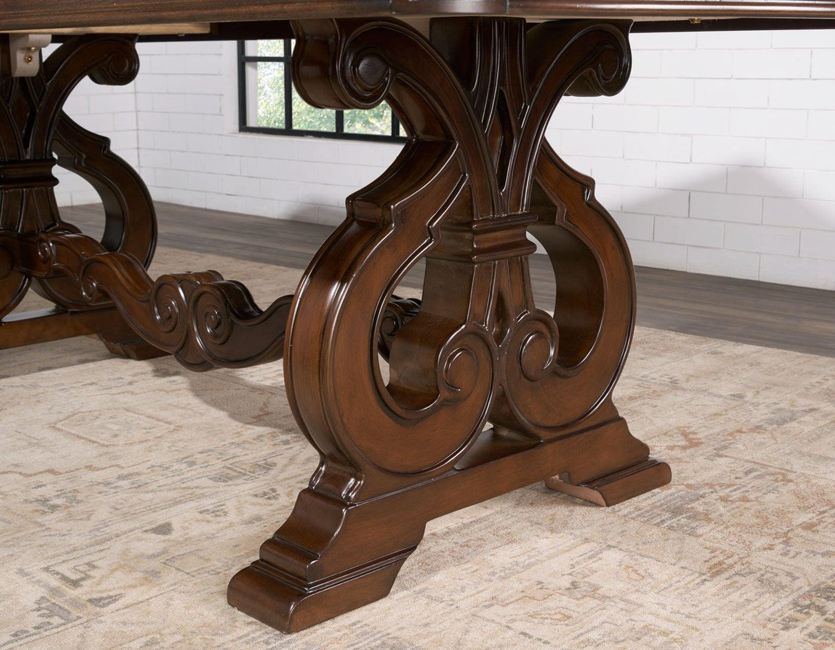 Royale 76-96 inch Table with 20 inch Leaf by Steve Silver at Eve Furniture