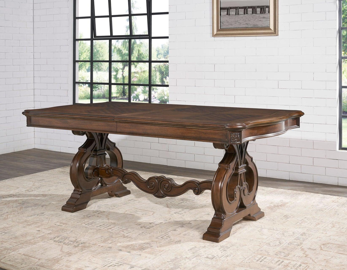 Royale 76-96 inch Table with 20 inch Leaf by Steve Silver at Eve Furniture