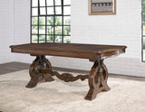 Royale 76-96 inch Table with 20 inch Leaf by Steve Silver at Eve Furniture