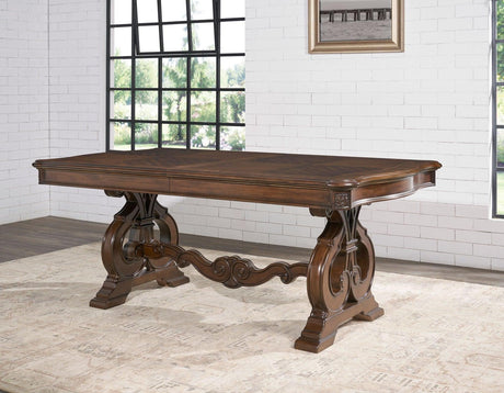 Royale 76-96 inch Table with 20 inch Leaf by Steve Silver at Eve Furniture