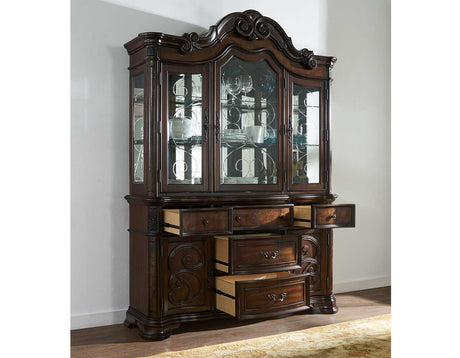 Royale Brown Pecan Dining Room Set by Steve Silver at Eve Furniture