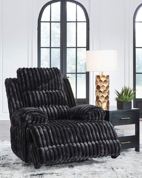 Royale Onyx Power Recliner Chair (Zero-Wall) by Happy Homes at Eve Furniture