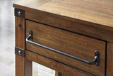 Roybeck Light Brown/Bronze Accent Cabinet by Ashley at Eve Furniture