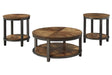 Roybeck Light Brown/Bronze Table by Ashley at Eve Furniture
