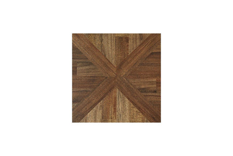 Roybeck Light Brown/Bronze Table by Ashley at Eve Furniture
