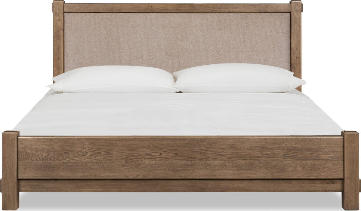 Roycroft Butternut/Harvest Wood King Bed by Modus Furniture at Eve Furniture