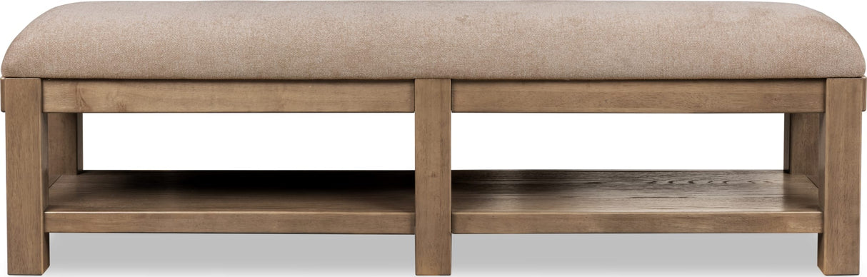 Roycroft Butternut/Harvest Wood Wood/Upholstered Bench