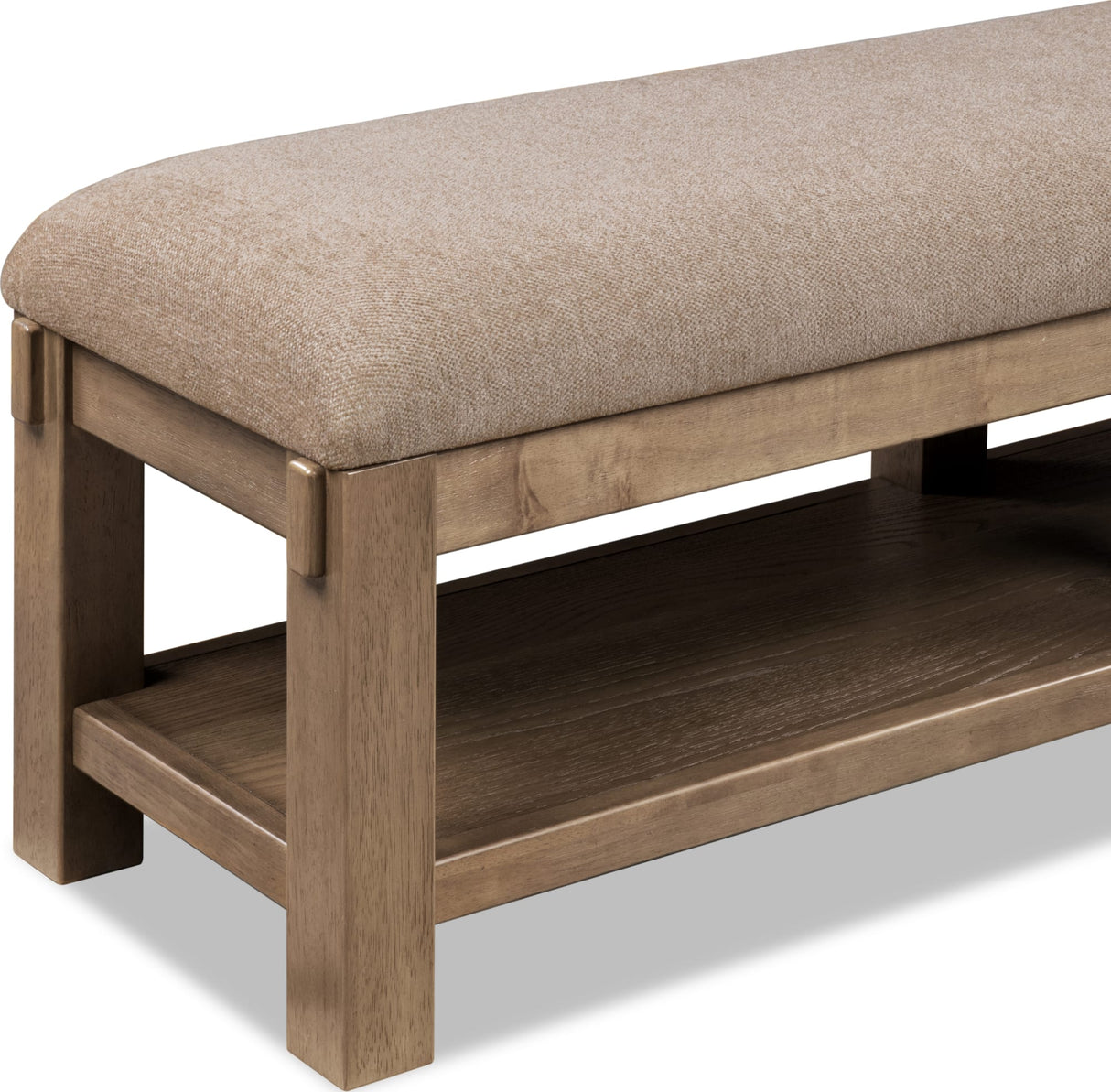 Roycroft Butternut/Harvest Wood Wood/Upholstered Bench