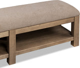 Roycroft Butternut/Harvest Wood Wood/Upholstered Bench