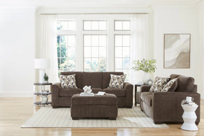 Nutmeg Brown Sofa & Loveseat Set by Happy Homes at Eve Furniture