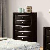 Zosimo Black 5-Piece Queen Bedroom Set by Furniture of America at Eve Furniture