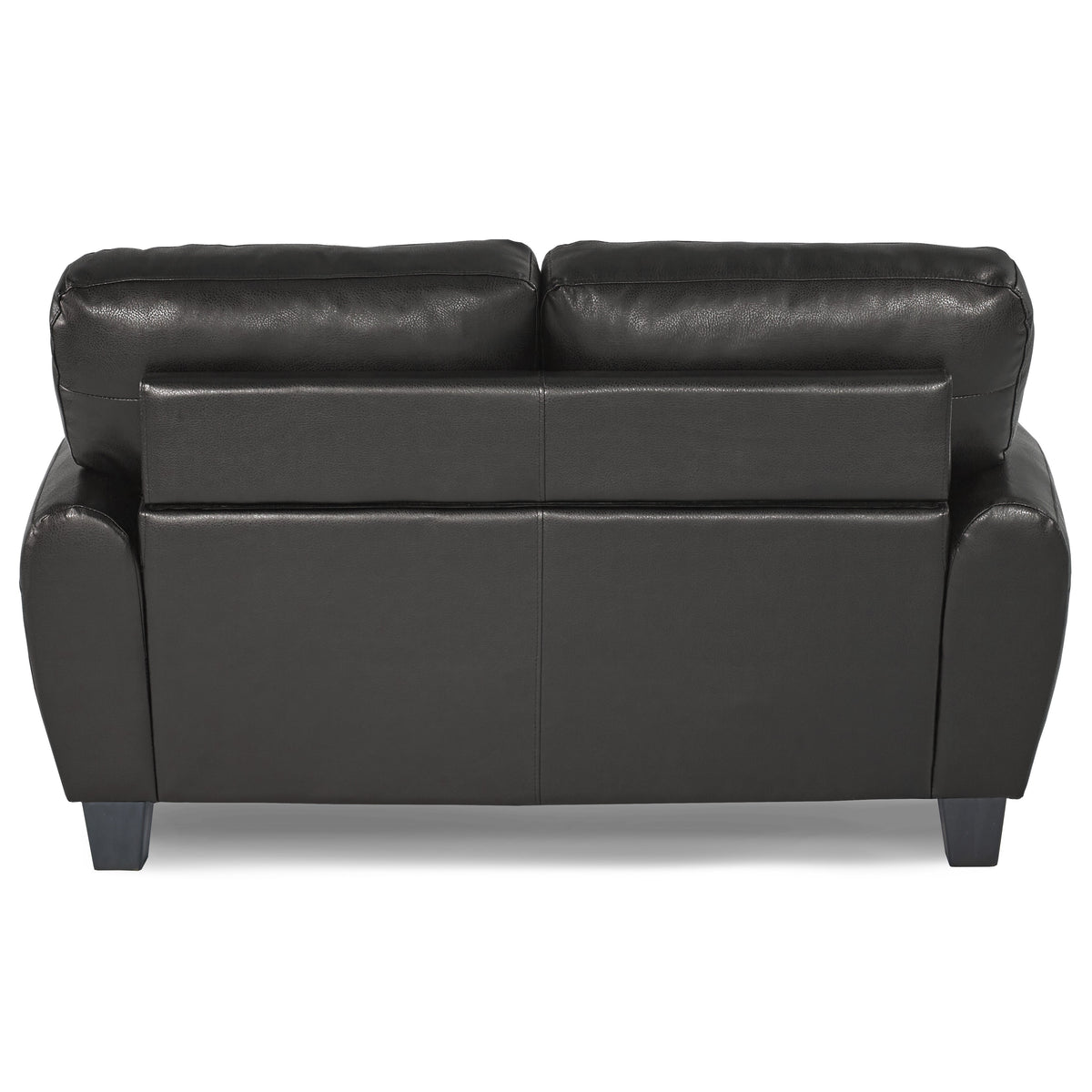 Rubin Black 2-Piece Faux Leather Living Room Set by Homelegance at Eve Furniture