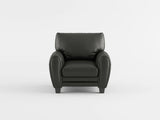 Rubin Black Faux Leather Chair by Homelegance at Eve Furniture