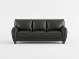 Rubin Black Faux Leather Sofa by Homelegance at Eve Furniture
