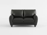Rubin Dark Brown Faux Leather Loveseat by Homelegance at Eve Furniture
