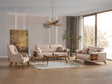 Ruby 3-pieces (Sofa & Loveseat & Chair) Livingroom Set Beige by Furnia at Eve Furniture