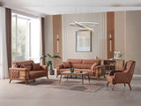 Ruby 3-pieces (Sofa & Loveseat & Chair) Livingroom Set in Brick