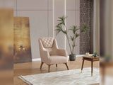 Ruby Beige Chair by Furnia at Eve Furniture