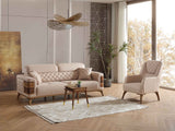 Ruby Beige Chair by Furnia at Eve Furniture