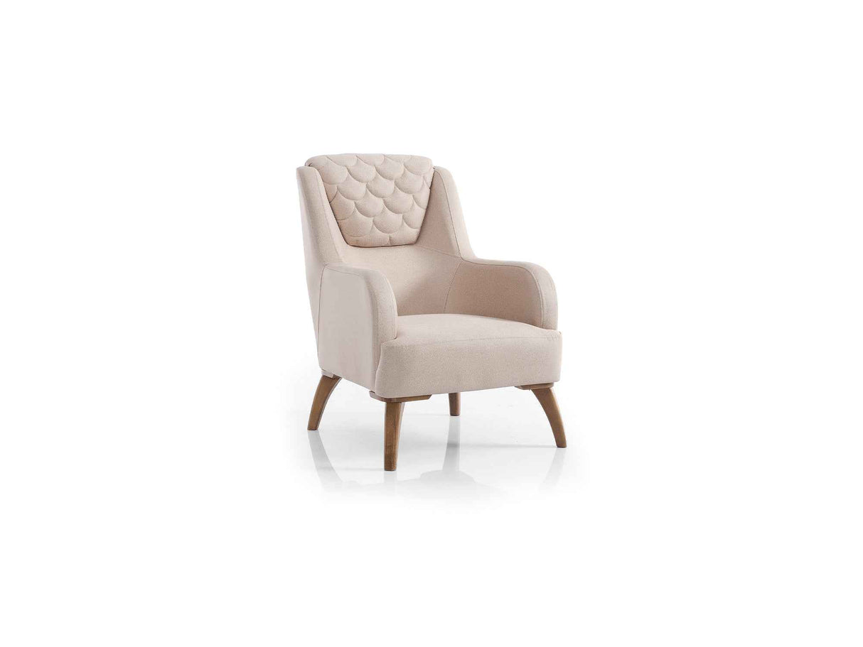 Ruby Beige Chair by Furnia at Eve Furniture