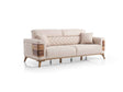 Ruby Beige Convertible Sofa by Furnia at Eve Furniture