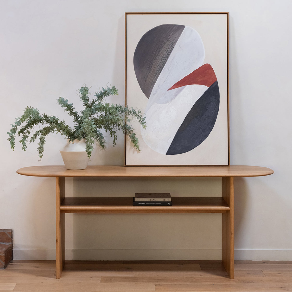 Ruby Natural Console Table by Moe's Home at Eve Furniture