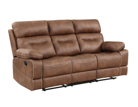 Rudger 3-Piece Brown Manual Motion Reclining Set by Steve Silver at Eve Furniture