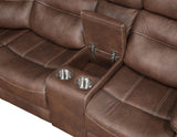 Rudger Chestnut 3-Piece Reclining Sectional by Steve Silver at Eve Furniture