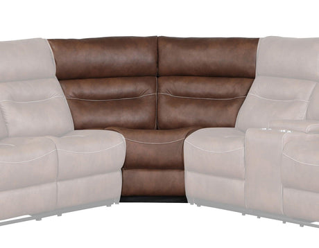 Rudger Chestnut 3-Piece Reclining Sectional by Steve Silver at Eve Furniture