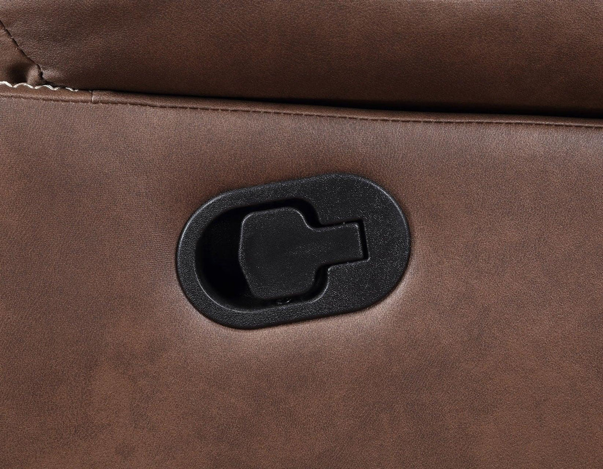 Rudger Chestnut 3-Piece Reclining Sectional by Steve Silver at Eve Furniture