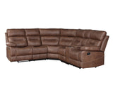 Rudger Chestnut 3-Piece Reclining Sectional by Steve Silver at Eve Furniture