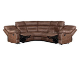 Rudger Chestnut 3-Piece Reclining Sectional by Steve Silver at Eve Furniture