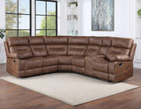 Rudger Chestnut 3-Piece Reclining Sectional by Steve Silver at Eve Furniture