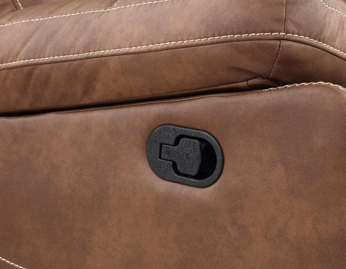 Rudger Chestnut Manual Recliner by Steve Silver at Eve Furniture