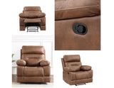 Rudger Chestnut Manual Recliner by Steve Silver at Eve Furniture