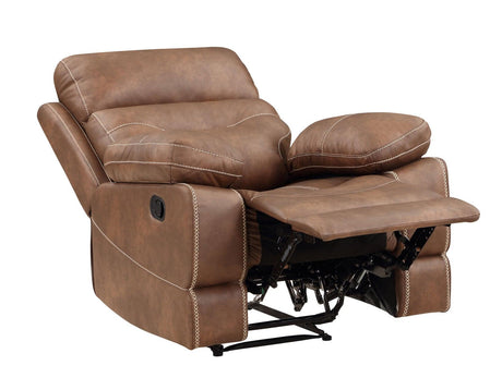 Rudger Chestnut Manual Recliner by Steve Silver at Eve Furniture