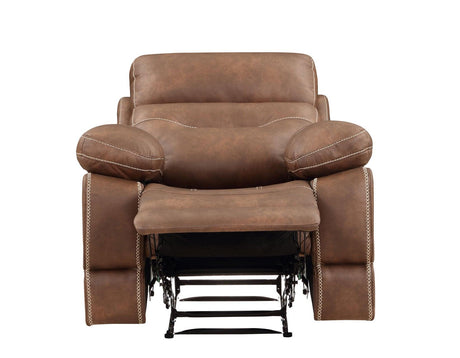 Rudger Chestnut Manual Recliner by Steve Silver at Eve Furniture