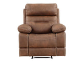 Rudger Chestnut Manual Recliner by Steve Silver at Eve Furniture