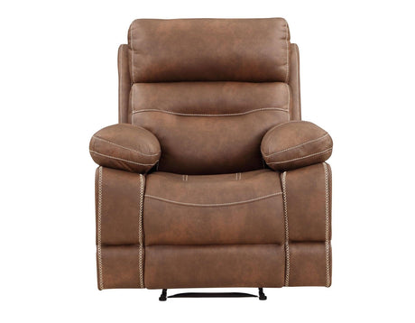Rudger Chestnut Manual Recliner by Steve Silver at Eve Furniture