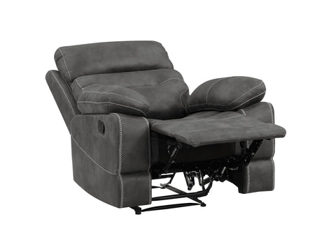 Rudger Gray Manual Recliner by Steve Silver at Eve Furniture