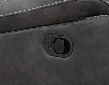 Rudger Manual Reclining Loveseat, Gray by Steve Silver at Eve Furniture